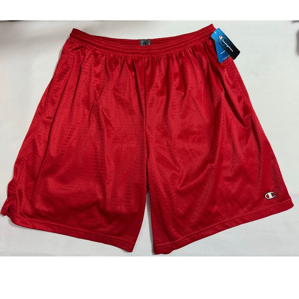 CHAMPION MESH SHORTS — New With Tags Red Athletic Men's Size 2XL